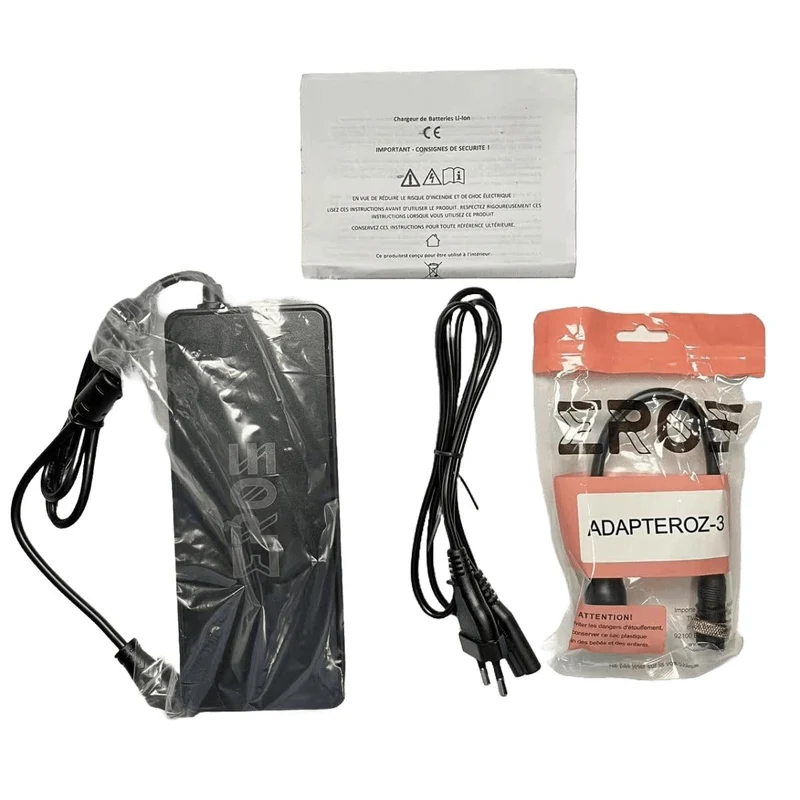 Chargeur Standard Universel de Trottinette Électrique pour Batterie 36V