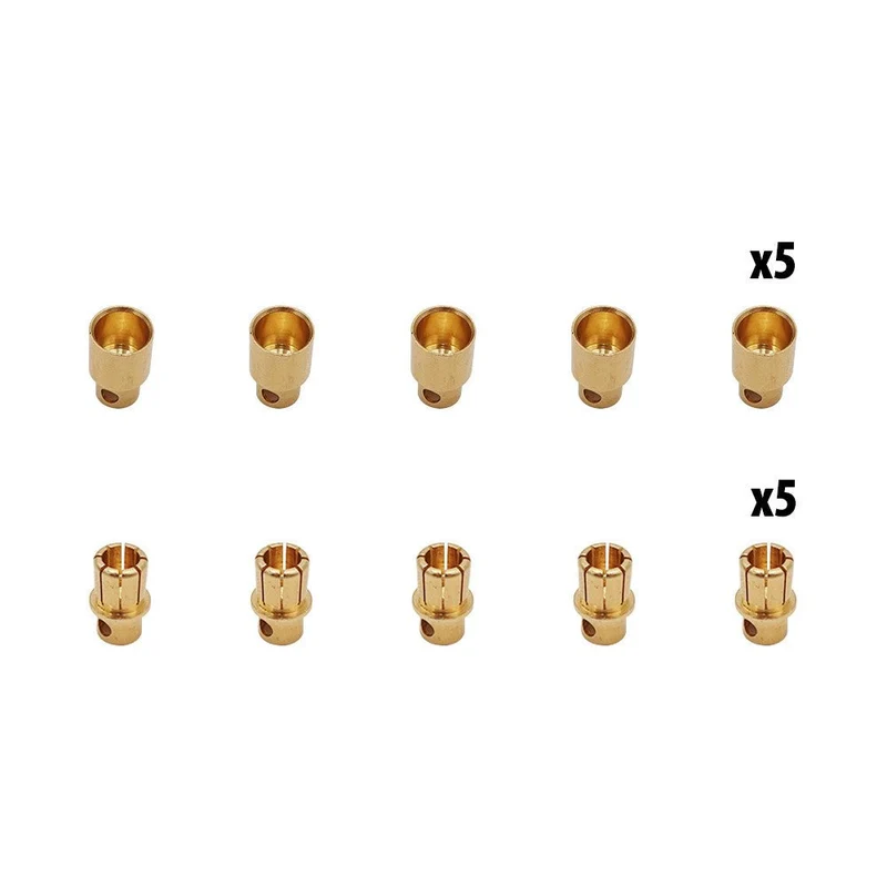 Câble Connecteur Banane 8mm x10 pcs (5 Male + 5 Femelles) pour Trottinette Électrique