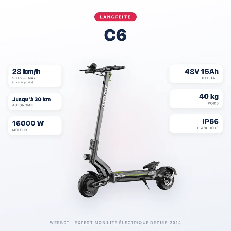 Trottinette Électrique Langfeite C6