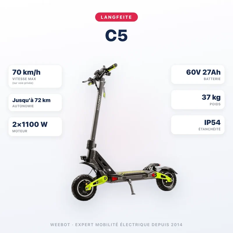Trottinette Électrique Langfeite C5