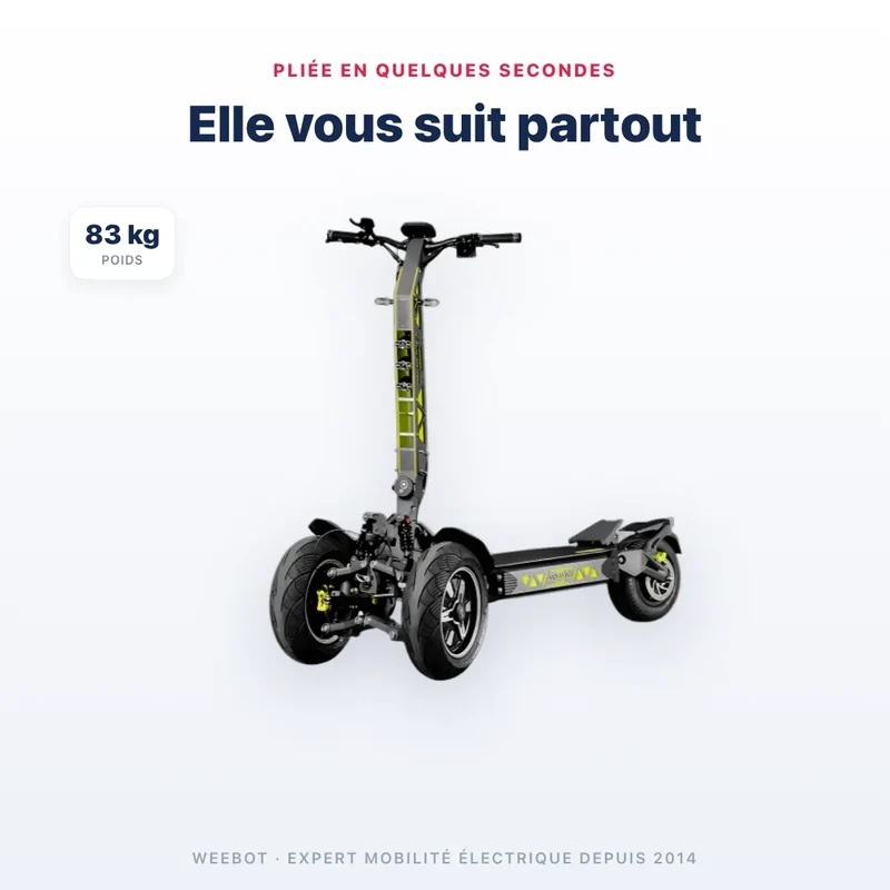 Trottinette Électrique Langfeite 3 Roues GT3