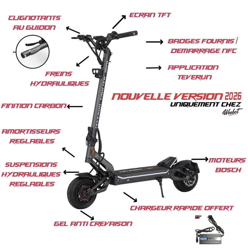 Trottinette Electrique Teverun Fighter Mini V6