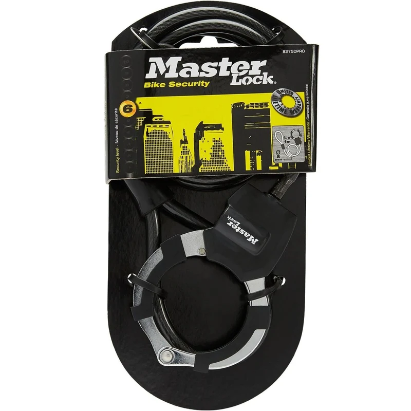 Cable Anti Vol 1m Menotte Master Lock Street Cuff - Trottinette et Vélo