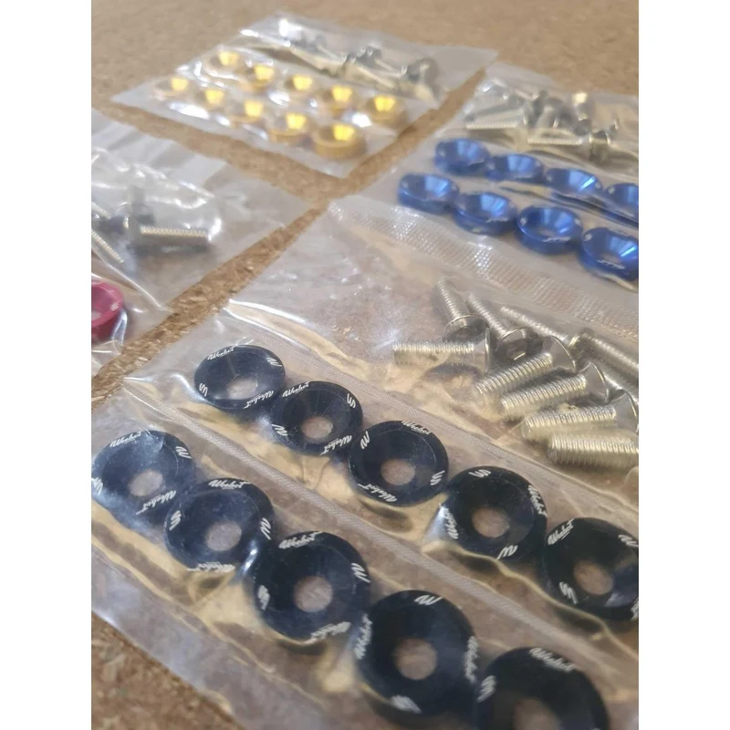 Lot de 10 Vis et Rondelles Custom Weebot pour Trottinette - Plusieurs Couleurs