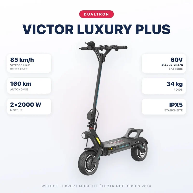 Trottinette Électrique Dualtron Victor Luxury Plus