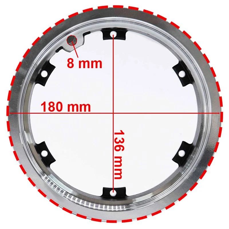 Jante 6,5"/B52mm apte pour tubeless pour Dualtron 3 [Minimotors]