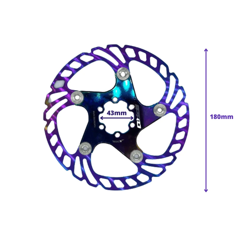 Disque de Frein Multi Couleur à pétale de 180mm de Diamètre pour Trottinette Électrique (Dualtron Thunder, Dualtron Ultra 2, Dualtron Storm, Zero 11X...)