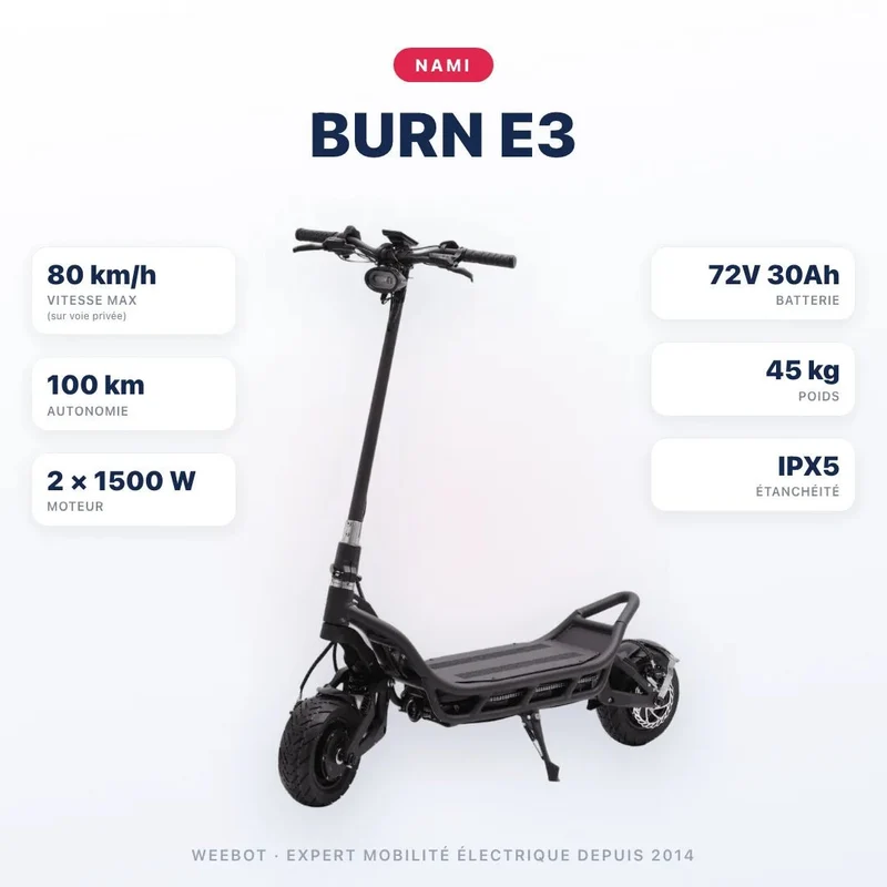 Trottinette Électrique Nami Burn E3