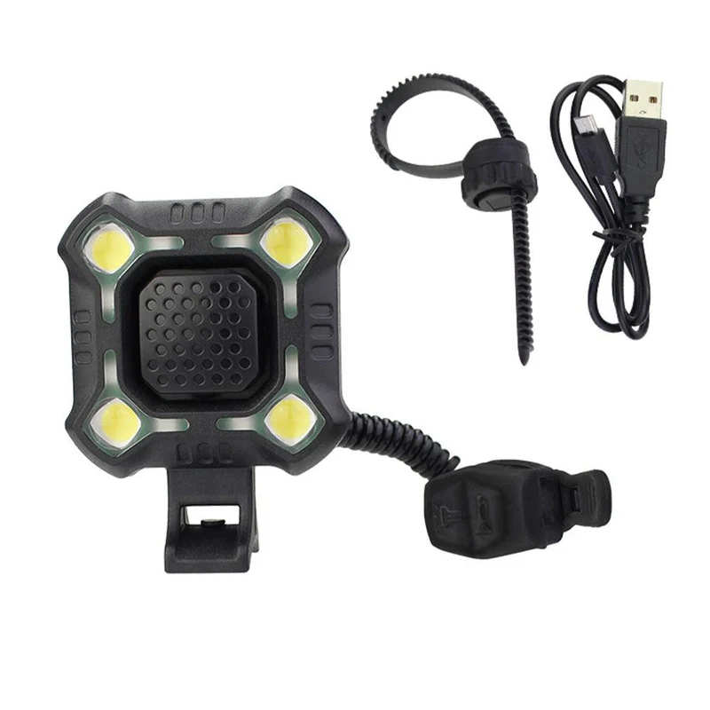 Sonnette Lumineuse 2-en-1 avec Commodo Guidon - Lampe Puissante
