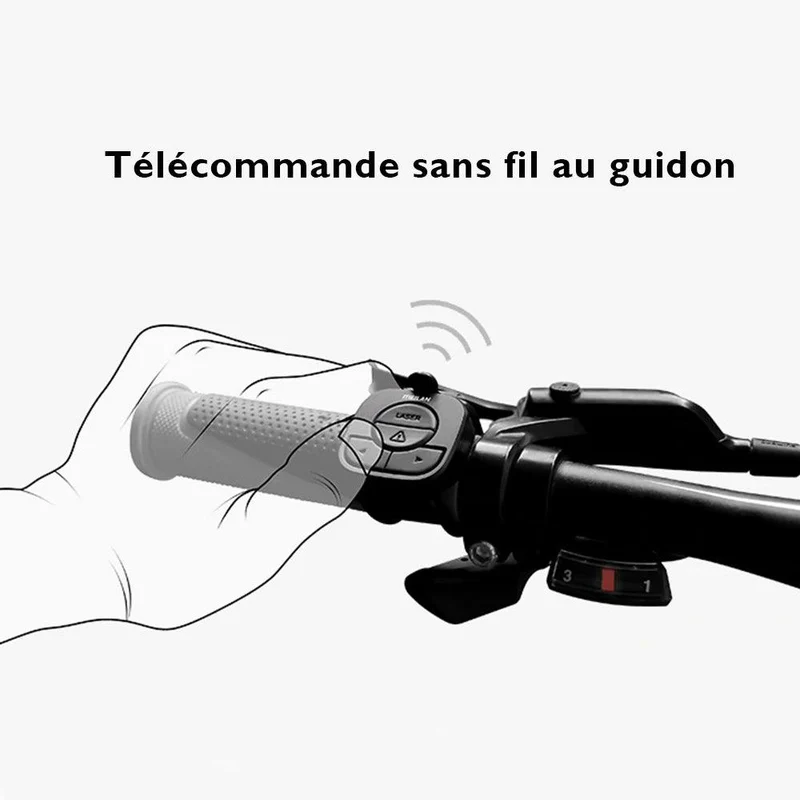 Clignotants Phare Arrière avec Télécommande - Éclairage Trottinette Électrique
