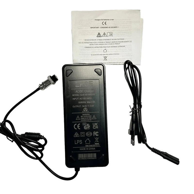 Chargeur Standard pour Trottinette Électrique Weebot Maverick (Uniquement)