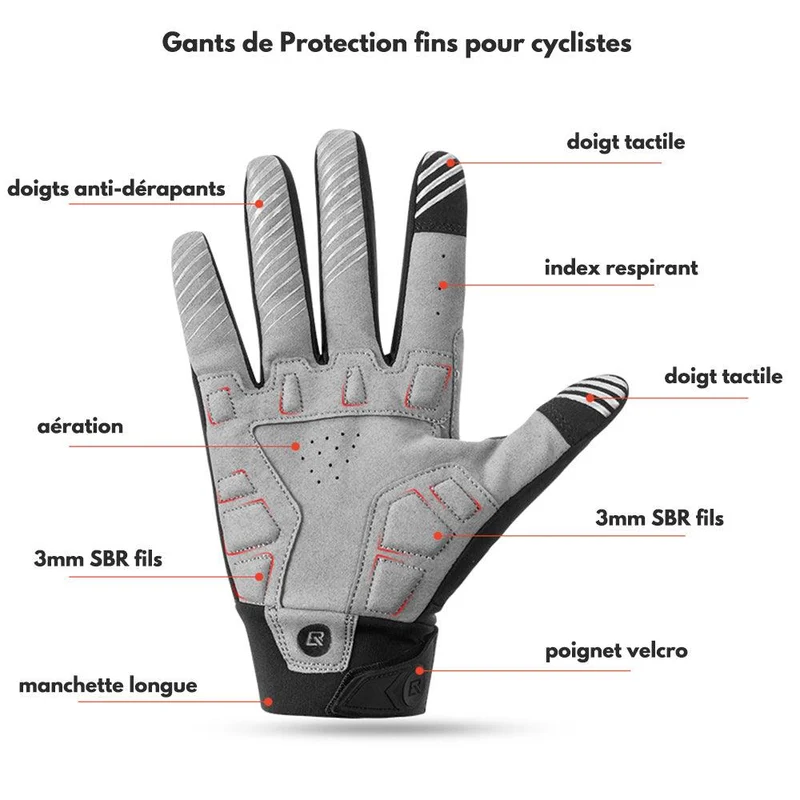 Gants de Protection pour Cycliste