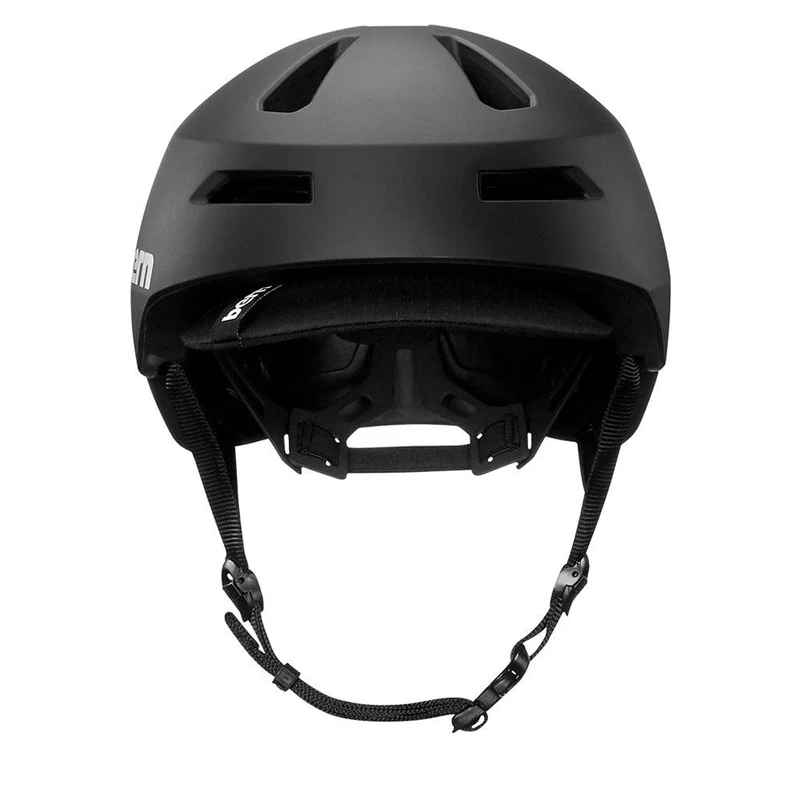 Casque Bern Brentwood 2.0 Matte Black avec Visière - Noir Mat