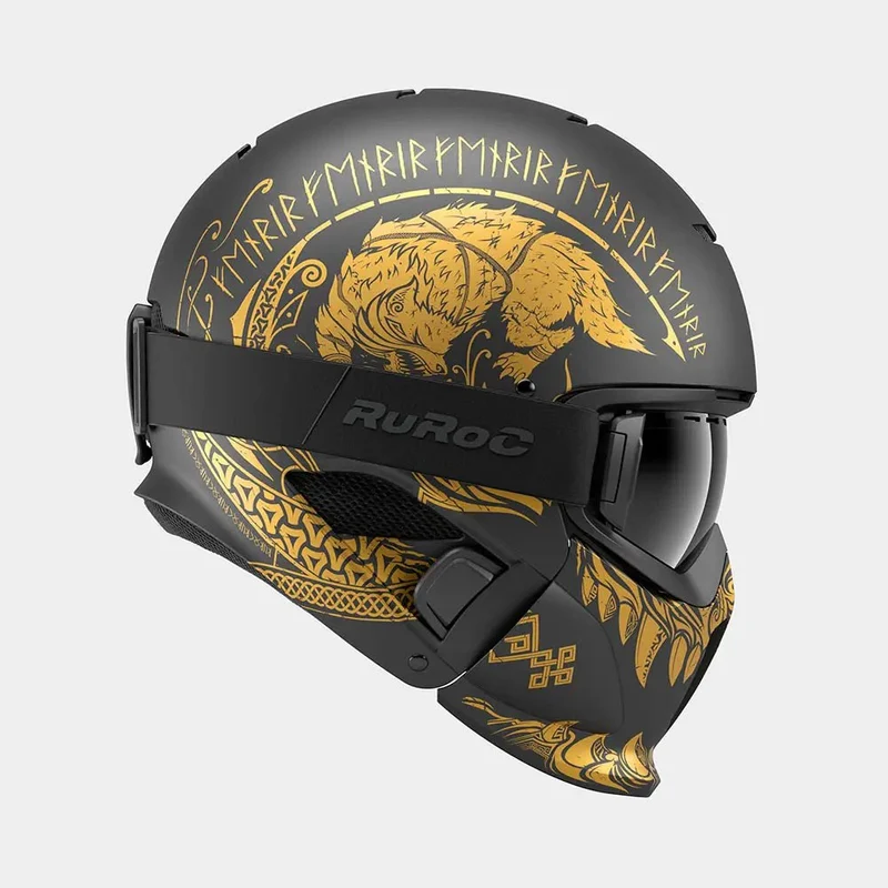 Casque Ruroc RG1-DX Intégral et Modulable avec Lunettes