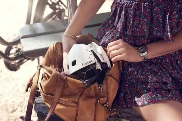 Casque Vélo Pliant Overade Plixi Fit Gris