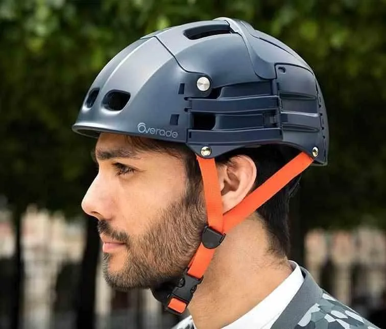 Casque Vélo Pliant Overade Plixi Fit Bleu