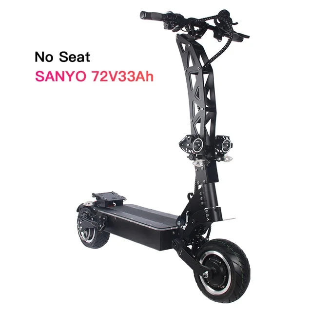 Fashion 72V 7000W Electric Scooter With Seat 11inch Off Road Dual Motor Foldable Electric Scooter for Adults