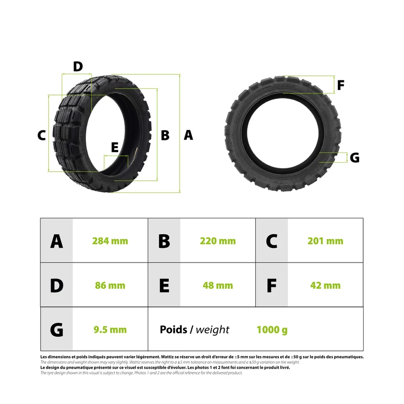 Pneu 12x3.0 tubeless semi off road Xiaomi Scooter 6 Ultra