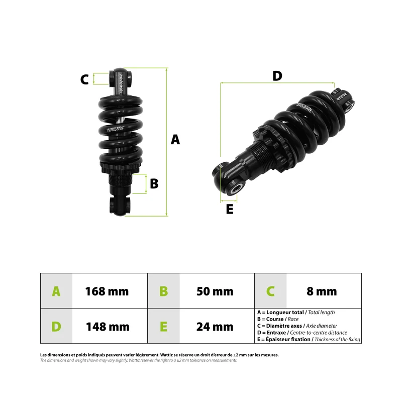 Suspension arriere Rovoron R7