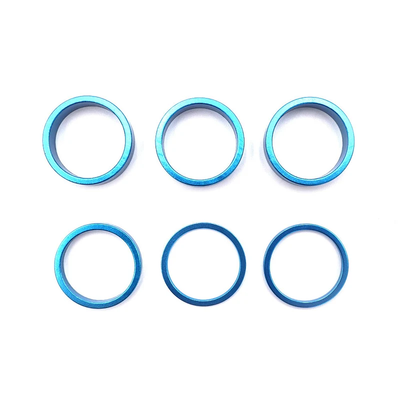 Bagues rehausse guidon rouge/or/bleu/noir x6 pcs