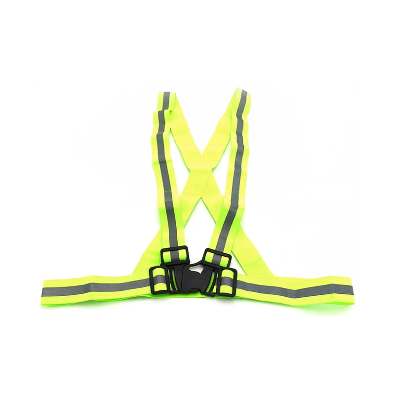 Gilet signalisation bandes reflechissantes - jaune