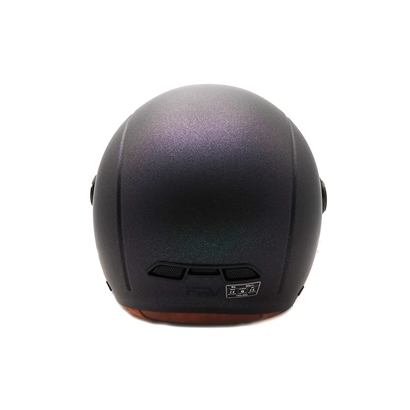 Casque JET vert mat caméléon