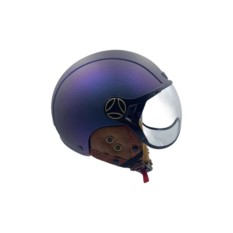 Casque JET bleu mat caméléon