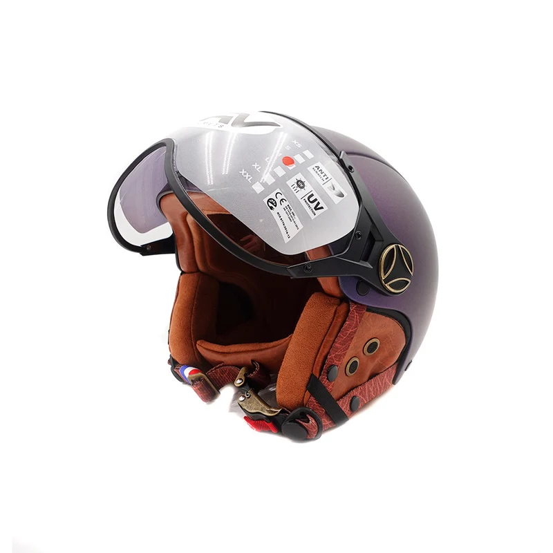 Casque JET bleu mat caméléon
