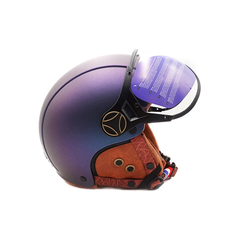 Casque JET bleu mat caméléon