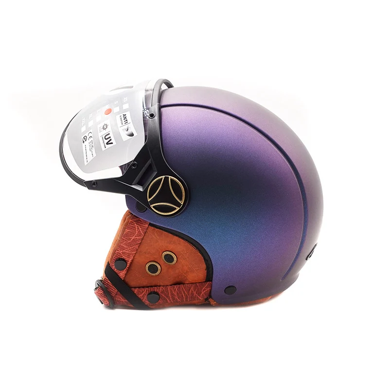 Casque JET bleu mat caméléon