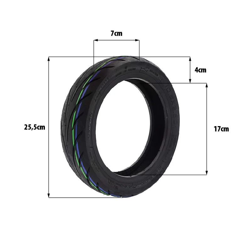 Pneu 10x2.50-7 tubeless Niu Kqi 300