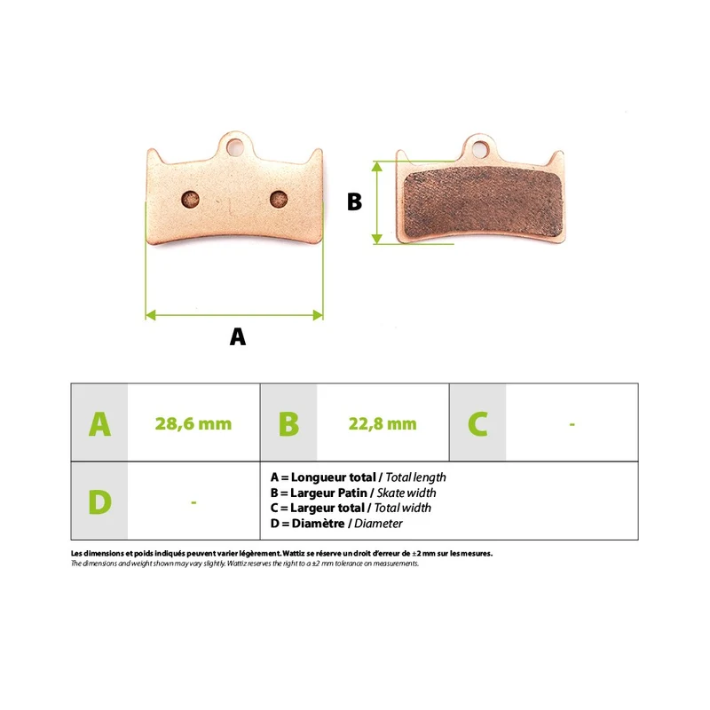 Plaquettes de freins Hope Tech4 V4 Metal Fritté Haute Performance
