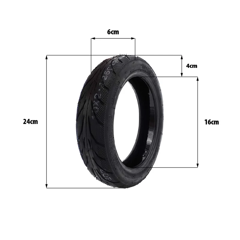 Pneu 10x2.125-6.5 tubeless gel anti crevaison Ninebot F Xiaomi Mi4