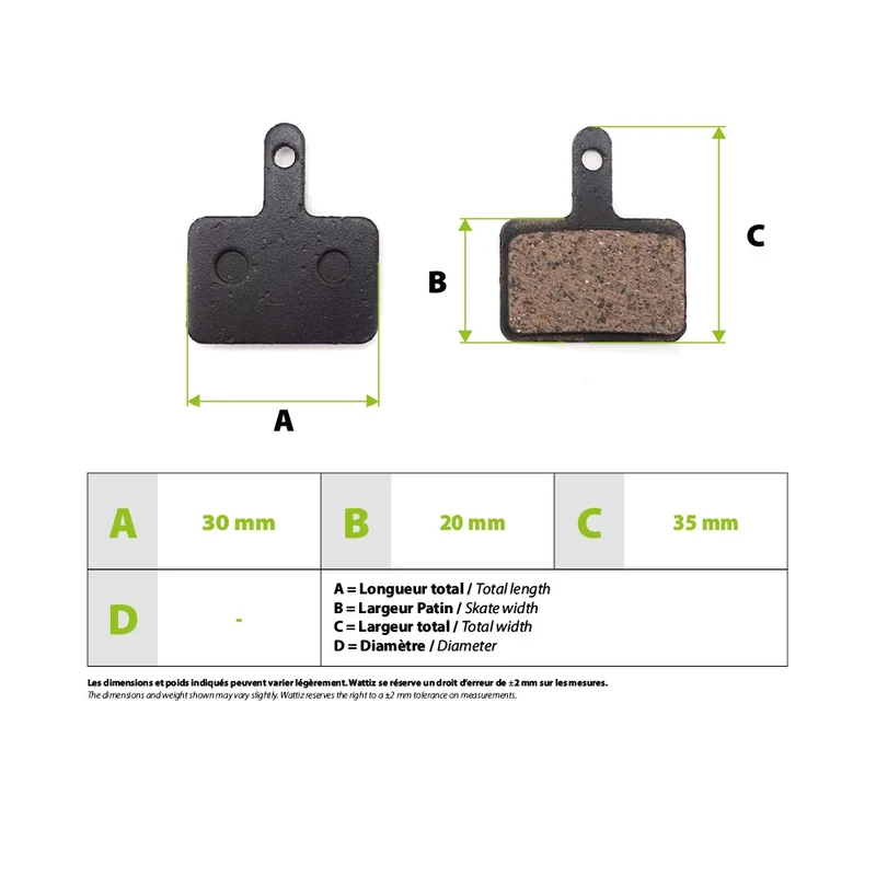 Plaquettes de frein Zoom Semi-Metallique