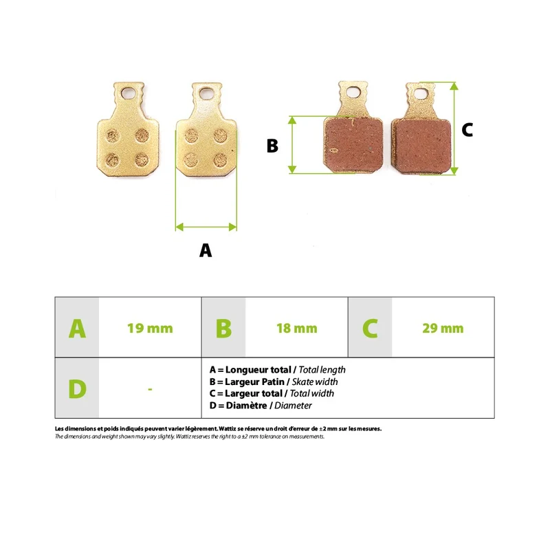 Plaquette de freins Magura MT5 MT7 metalliques