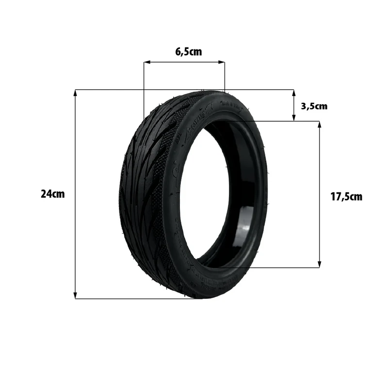 Pneu 60/65-6.9 tubeless gel anti crevaison Ninebot G2 roue arrière