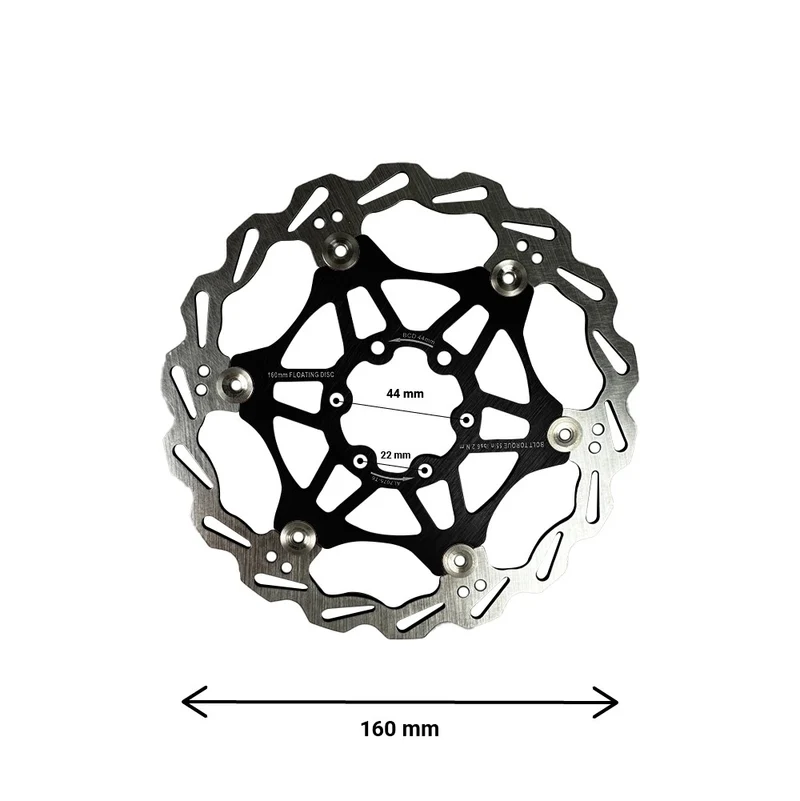 Disque de frein flottant 160mm entraxe 44mm