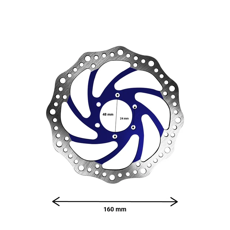 Disque de frein R6 160mm entraxe 48mm