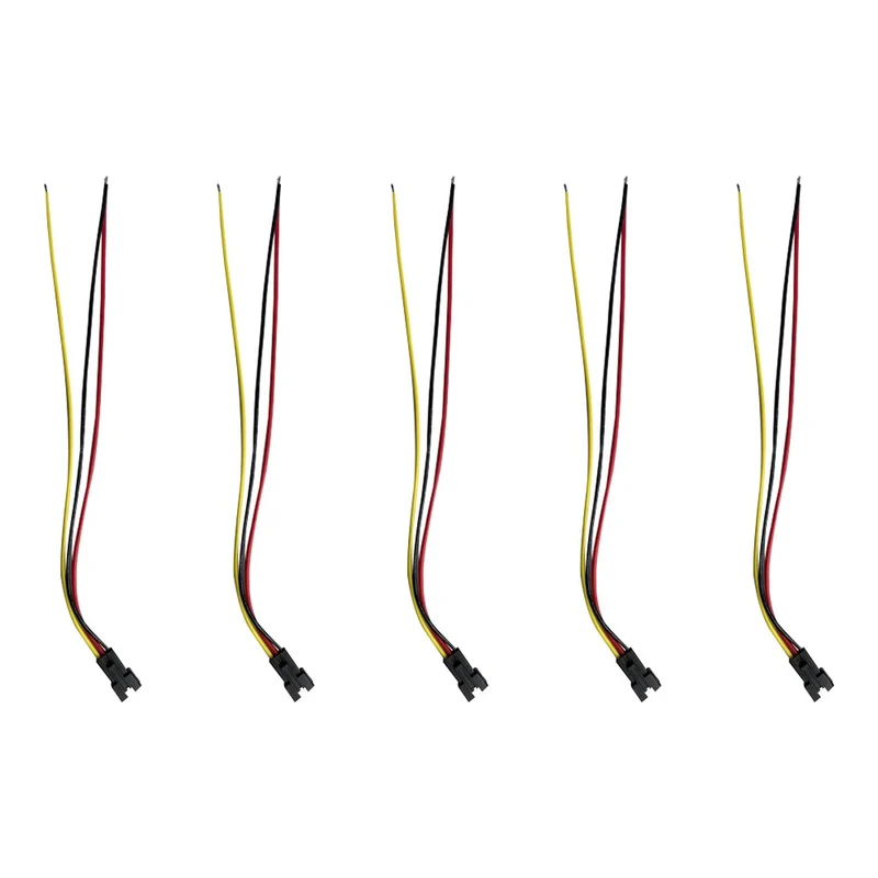 Prise JST 3 pin avec câble mâle x5