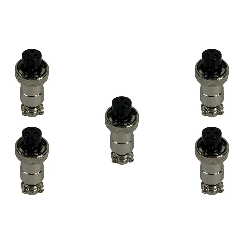 Prise GX12 3 pins femelle x5 pcs