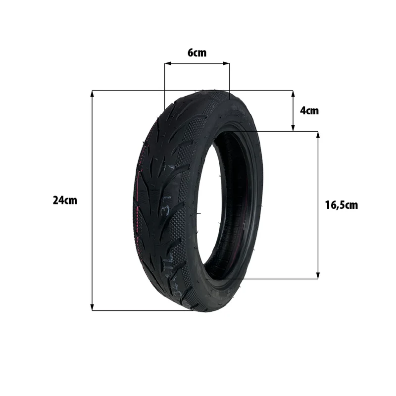 Pneu 10x2.50-6.5 tubeless Ninebot F Serie