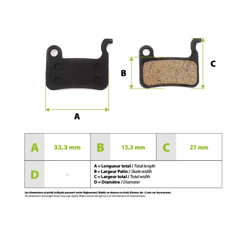 Plaquettes de freins Xtech Zoom Xiaomi Mi3