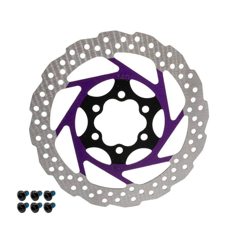 Disque de frein V2 6H 140 mm violet — Ewheel