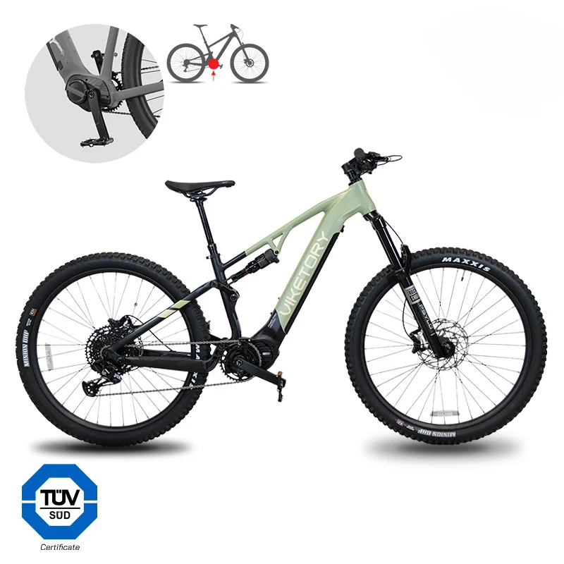 VTT électrique Terram 2.0 Vert sierra / Noir — Viketory