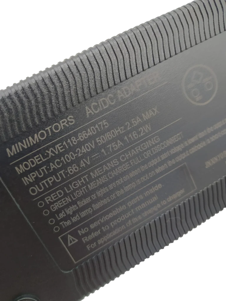 Chargeur 66,4V 1,75A V2 pour Dualtron et Teverun