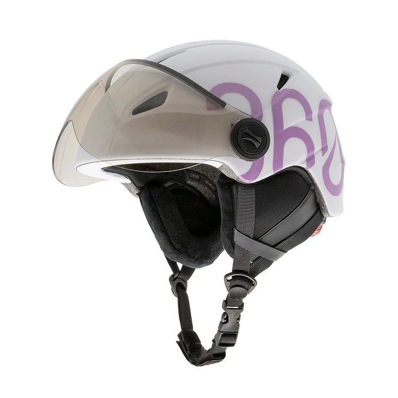 GLOOB Urbain - Bianco/Violet – Oreillettes Amovibles