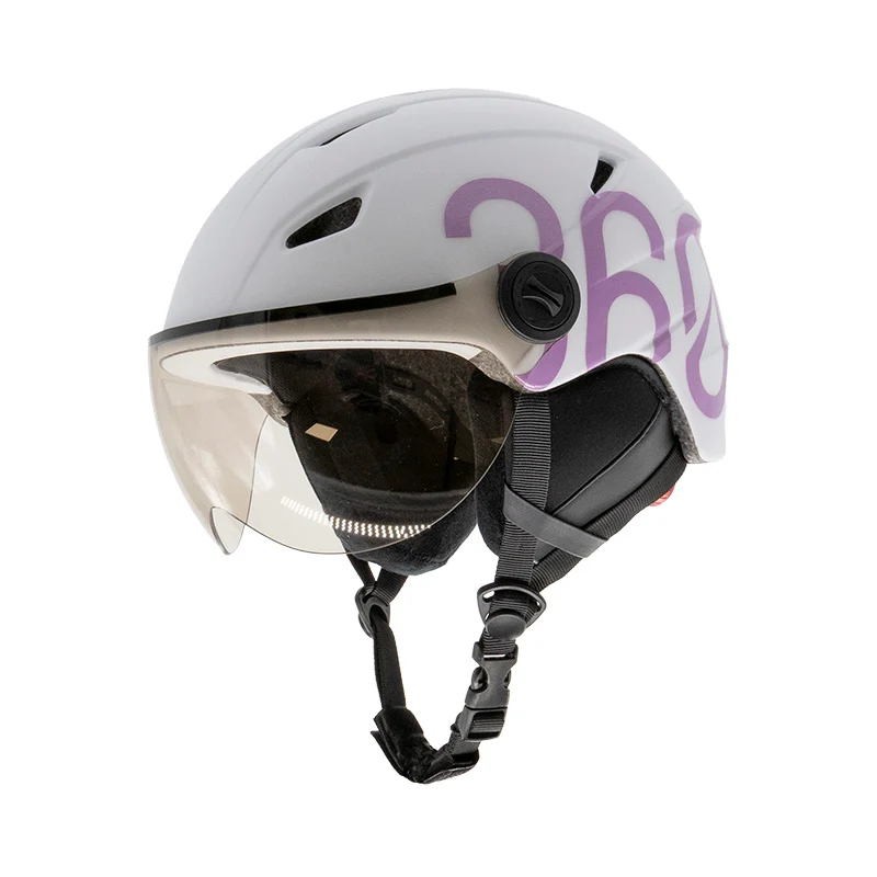 GLOOB Urbain - Bianco/Violet – Oreillettes Amovibles