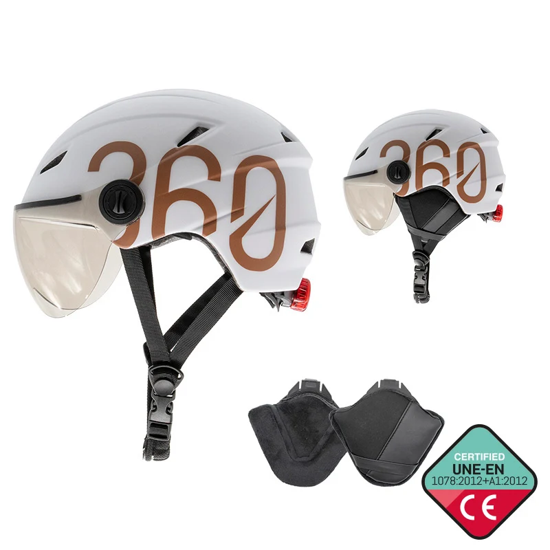GLOOB Urbain - Bianco/Marron – Oreillettes Amovibles