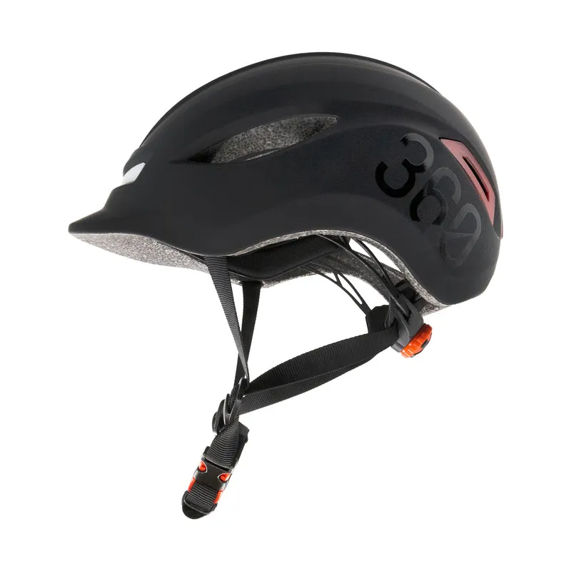 Casque CP02 urben avec clignotant noir taille unique