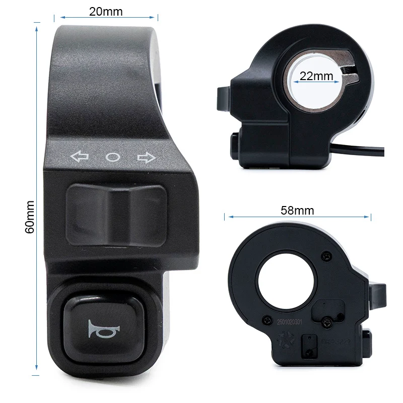 Commande de clignotants et klaxon Kukirin G2/G3/G4 (Sans logo)